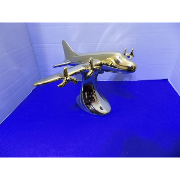 NEW Vintage Style Propeller Airplane Statue Figurine Model Plane Aviation - Picture 7 of 7